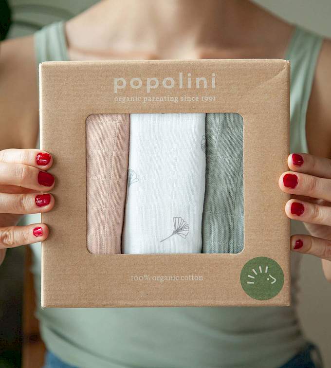 Popolini Mullwindeln Biobaumwolle