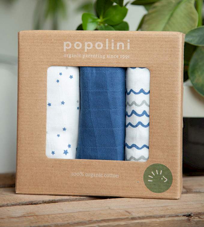 Popolini Mullwindeln Biobaumwolle
