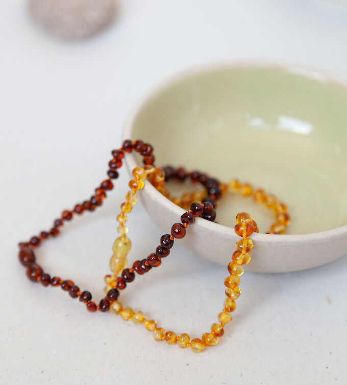 Amberos Natur-Bernstein Babykette