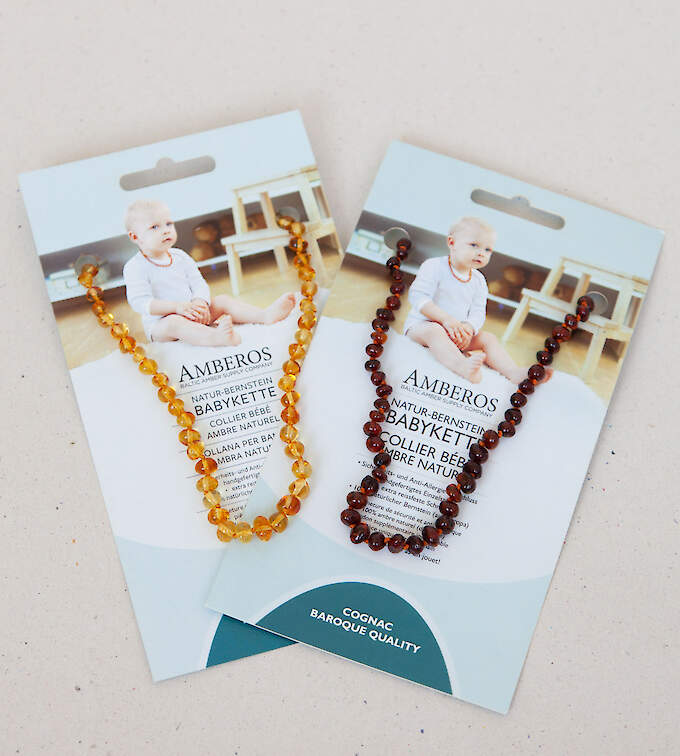 Amberos Natur-Bernstein Babykette