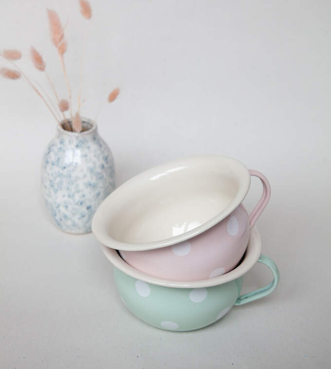 Münder Email Töpfchen/ Abhaltetöpfchen