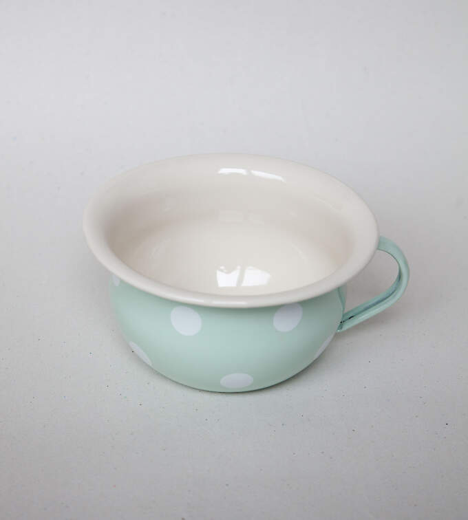 Münder Email Töpfchen/ Abhaltetöpfchen