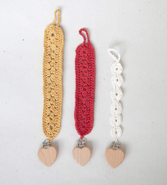 Nuggiketten gehäkelt