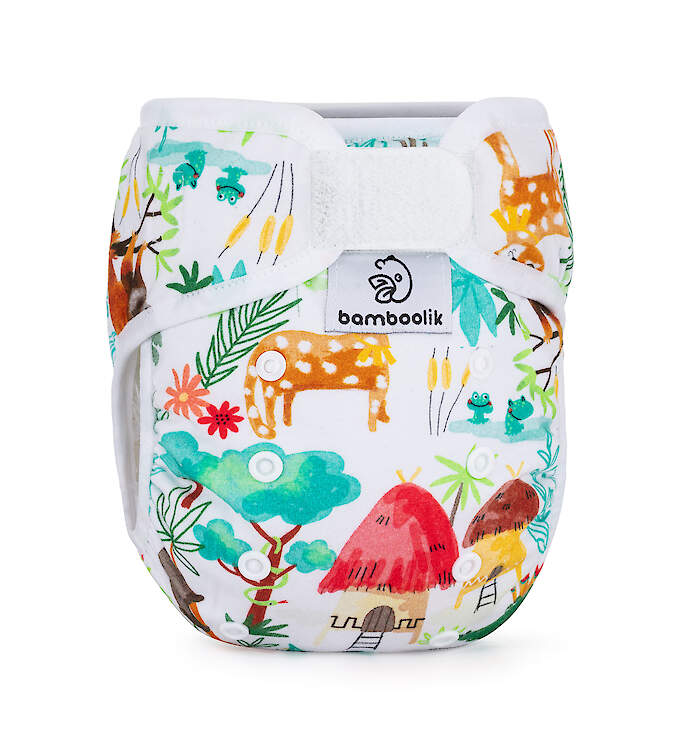 Bamboolik Nachtwindel mit Stay-Dry und Einlage