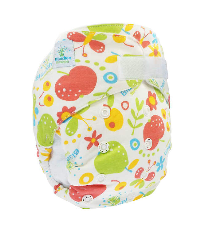 Blümchen Kuschel-Höschenwindel Slim fit Onesize