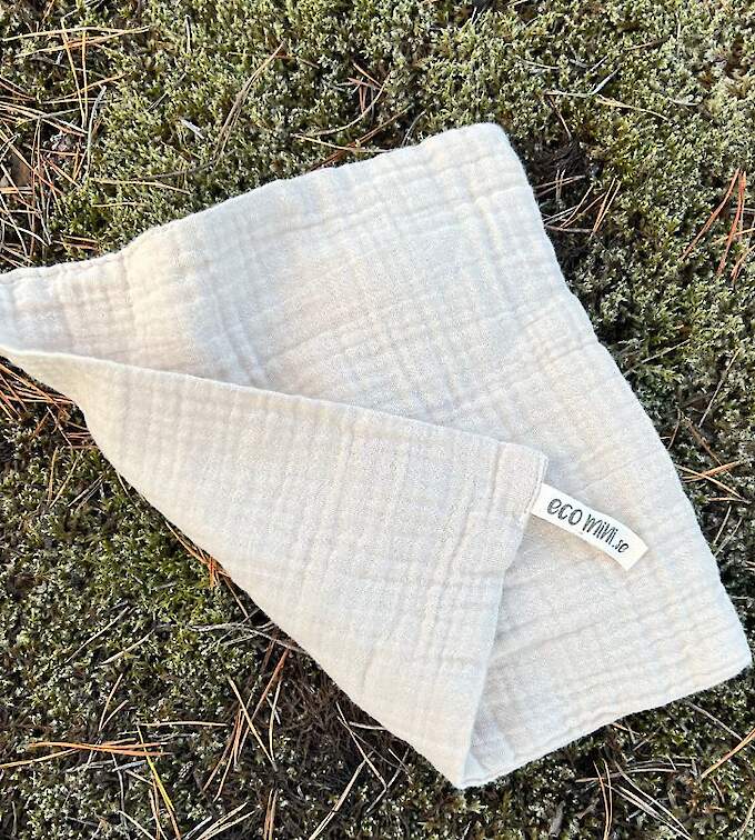 Mousselin Waschlappen aus gerettetem Stoff - 5er Pack