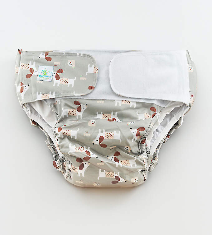 Blümchen Inkontinenzhose Stay Dry mit Klett