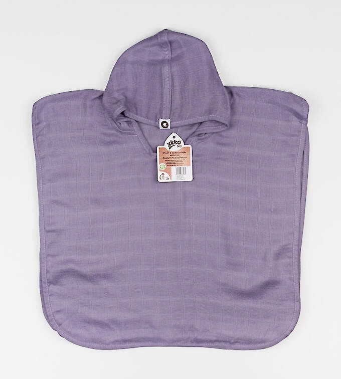 Kinderbadeponcho aus Bambusmusselin