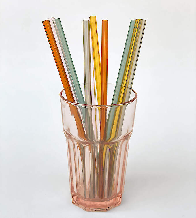 Redecker Glasstrinkhalm bunt - 5er Set