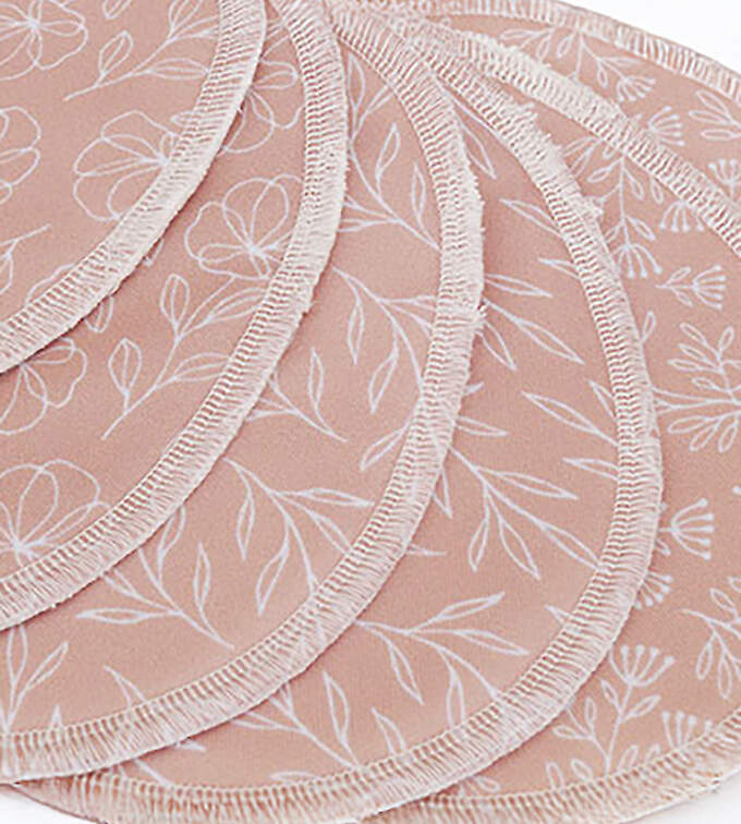 Blümchen Stilleinlagen Biobaumwolle