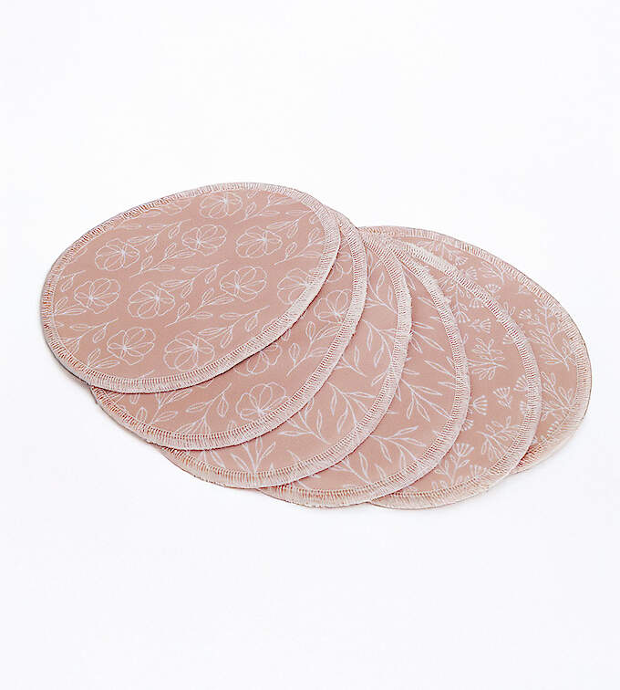 Blümchen Stilleinlagen Biobaumwolle