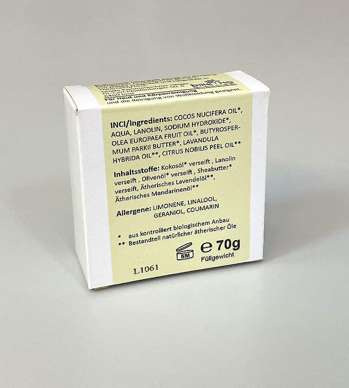 Hu-Da BIO Lanolin-Seife Mandarine-Lavendel