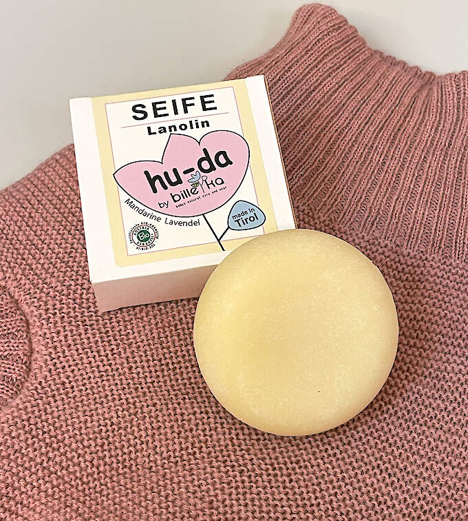 Hu-Da BIO Lanolin-Seife Mandarine-Lavendel